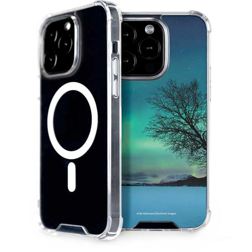 StockTrek Aurora Borealis over a lake in Norway iPhone Cases