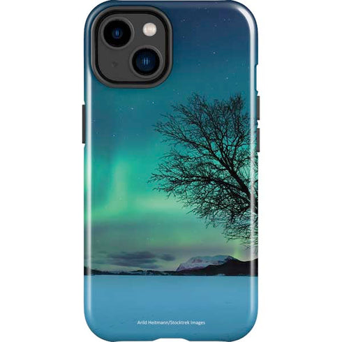 StockTrek Aurora Borealis over a lake in Norway iPhone 14 Plus Impact Case