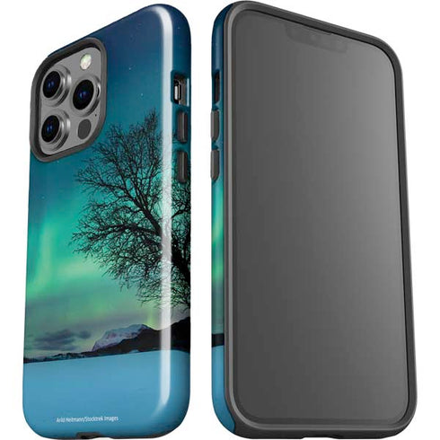 StockTrek Aurora Borealis over a lake in Norway iPhone 14 Pro Impact Case