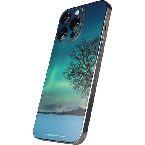 StockTrek Aurora Borealis over a lake in Norway iPhone 14 Pro Skin