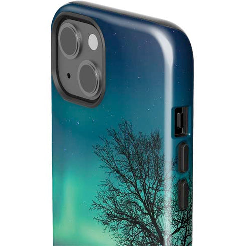 StockTrek Aurora Borealis over a lake in Norway iPhone 15 Plus Impact Case