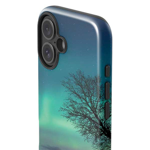 StockTrek Aurora Borealis over a lake in Norway iPhone 16 Impact Case