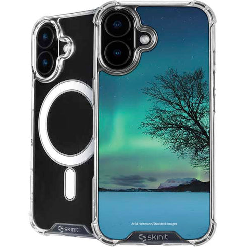 StockTrek Aurora Borealis over a lake in Norway iPhone 16 MagSafe Case