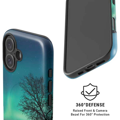 StockTrek Aurora Borealis over a lake in Norway iPhone 16 Magsafe Impact Case