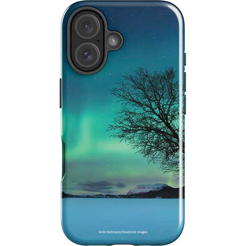 StockTrek Aurora Borealis over a lake in Norway iPhone 16 Plus Impact Case