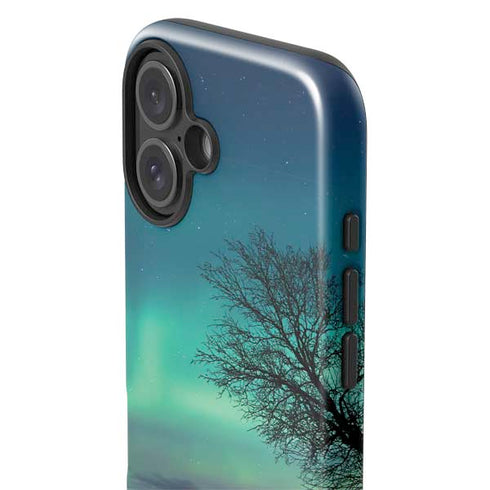StockTrek Aurora Borealis over a lake in Norway iPhone 16 Plus Impact Case