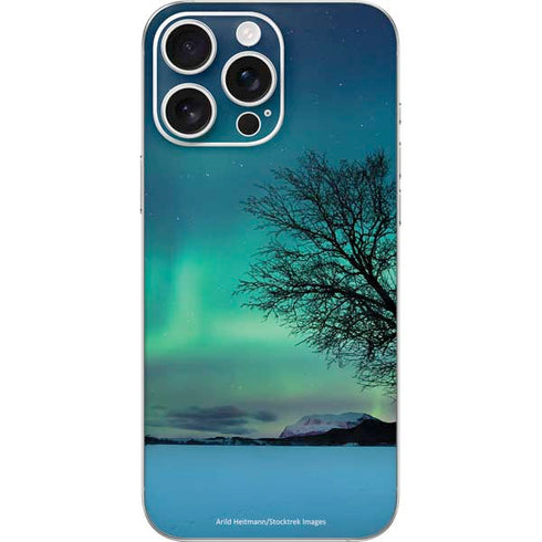 StockTrek Aurora Borealis over a lake in Norway iPhone 16 Pro Max Skin