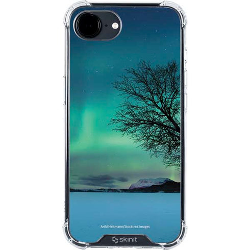 StockTrek Aurora Borealis over a lake in Norway iPhone 16e Clear Case