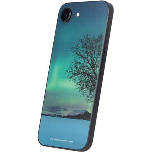 StockTrek Aurora Borealis over a lake in Norway iPhone 16e Skin