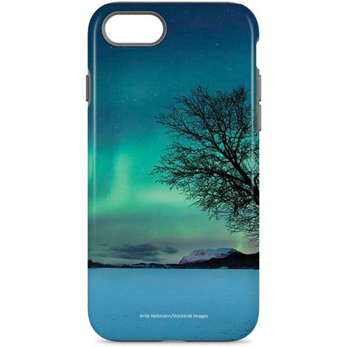 StockTrek Aurora Borealis over a lake in Norway iPhone Cases