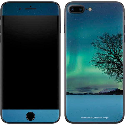 StockTrek Aurora Borealis over a lake in Norway iPhone 8 Plus Skin