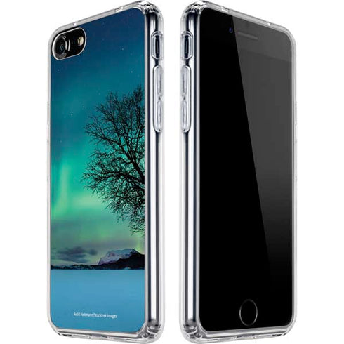 StockTrek Aurora Borealis over a lake in Norway iPhone SE (2nd & 3rd Gen) Clear Case