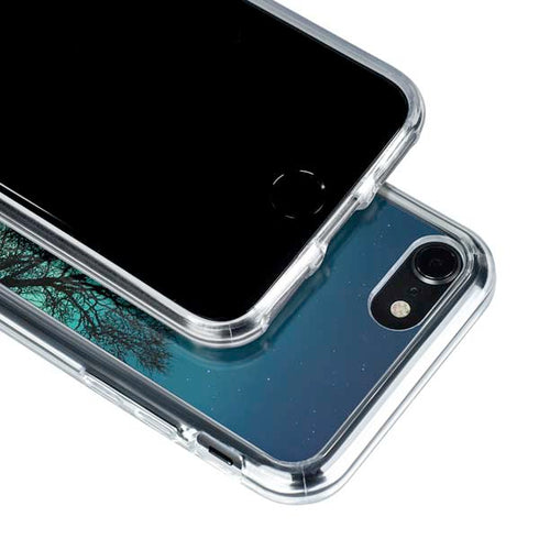 StockTrek Aurora Borealis over a lake in Norway iPhone SE (2nd & 3rd Gen) Clear Case