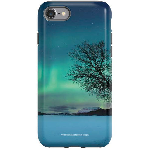 StockTrek Aurora Borealis over a lake in Norway iPhone SE (2nd & 3rd Gen) Pro Case