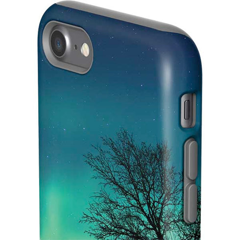 StockTrek Aurora Borealis over a lake in Norway iPhone SE (2nd & 3rd Gen) Pro Case