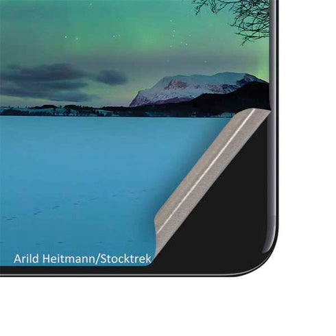 StockTrek Aurora Borealis over a lake in Norway iPhone SE (2nd & 3rd Gen) Skin