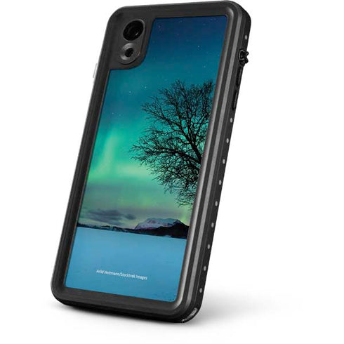 StockTrek Aurora Borealis over a lake in Norway iPhone XR Waterproof Case
