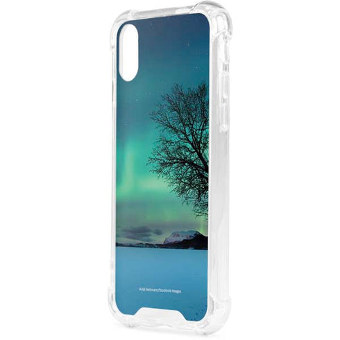 StockTrek Aurora Borealis over a lake in Norway iPhone XS Clear Case