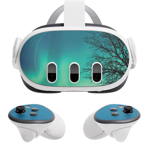 StockTrek Aurora Borealis over a lake in Norway Meta Quest 3 Skin