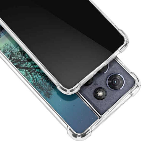 StockTrek Aurora Borealis over a lake in Norway Moto G 5G (2025) Clear Case