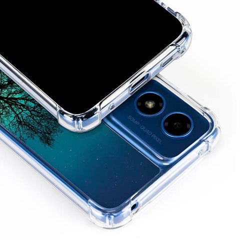 StockTrek Aurora Borealis over a lake in Norway Moto G 5G (2024) Clear Case