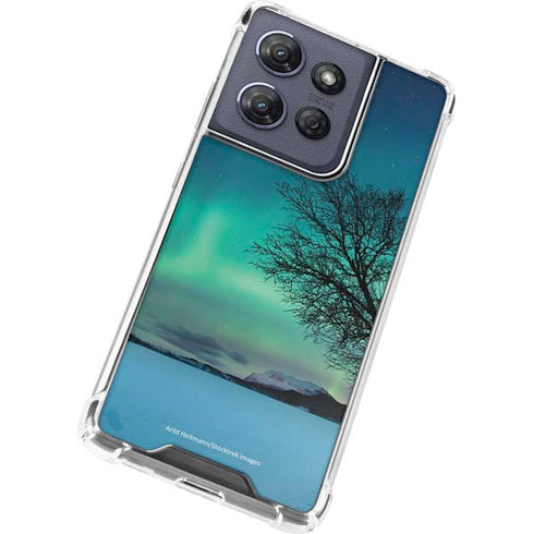 StockTrek Aurora Borealis over a lake in Norway Moto G Power 5G (2025) Clear Case