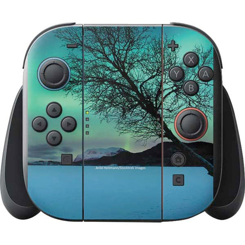StockTrek Aurora Borealis over a lake in Norway Nintendo Switch 2 (2025) with Joy-Con Skin