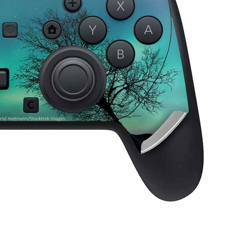 StockTrek Aurora Borealis over a lake in Norway Nintendo Switch 2 (2025) Pro Controller Skin