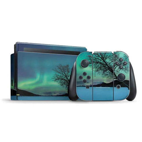 StockTrek Aurora Borealis over a lake in Norway Nintendo Skins