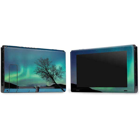 StockTrek Aurora Borealis over a lake in Norway Nintendo Switch Bundle Skin
