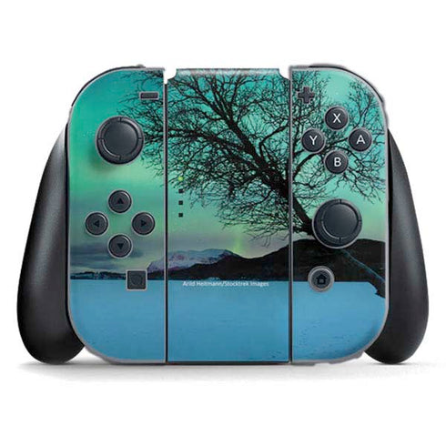 StockTrek Aurora Borealis over a lake in Norway Nintendo Switch (2017-2021) Joy-Con Controller Skin