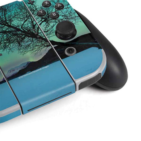 StockTrek Aurora Borealis over a lake in Norway Nintendo Switch OLED (2021) Skin