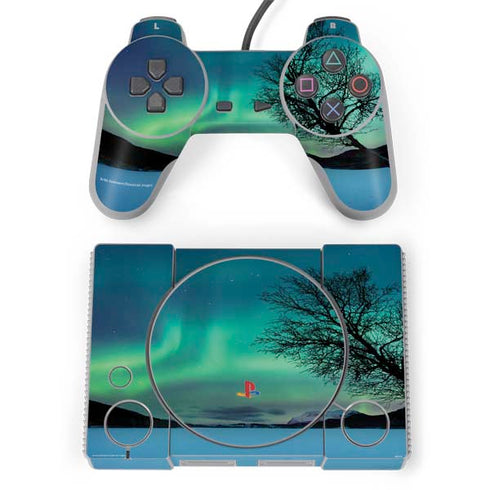 StockTrek Aurora Borealis over a lake in Norway PlayStation Classic Bundle Skin