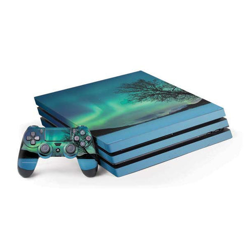StockTrek Aurora Borealis over a lake in Norway PlayStation PS4 Skins