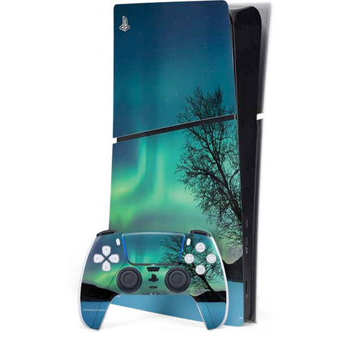 StockTrek Aurora Borealis over a lake in Norway PlayStation PS5 Skins