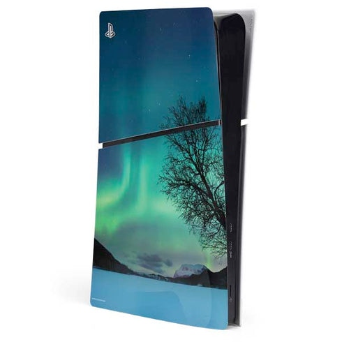 StockTrek Aurora Borealis over a lake in Norway PlayStation PS5 Skins