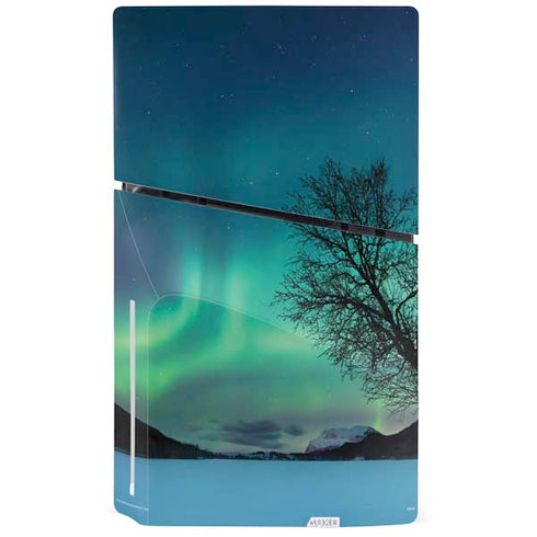 StockTrek Aurora Borealis over a lake in Norway PS5 Slim Disk Bundle Skin
