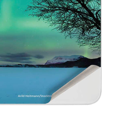 StockTrek Aurora Borealis over a lake in Norway Surface Duo Skin