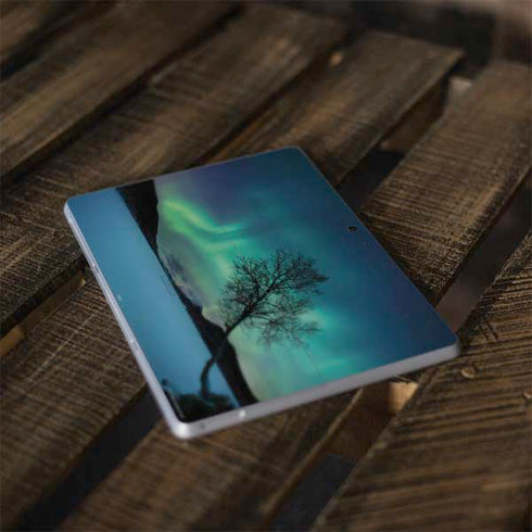 StockTrek Aurora Borealis over a lake in Norway Surface Go Skin