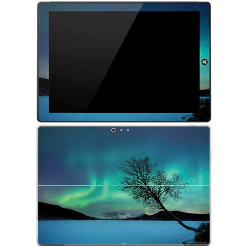 StockTrek Aurora Borealis over a lake in Norway Surface Pro 3 Skin