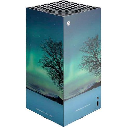 StockTrek Aurora Borealis over a lake in Norway XBox Series X Digital Edition Console Skin