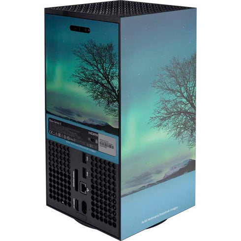 StockTrek Aurora Borealis over a lake in Norway XBox Series X Digital Edition Console Skin
