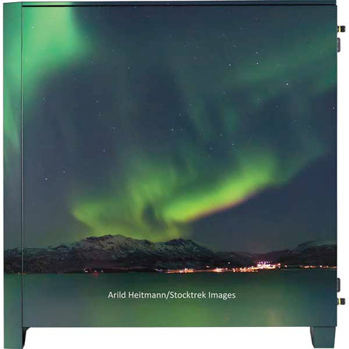 StockTrek Aurora Borealis Over Tjeldsundet in Norway Corsair 4000D Tempered Glass Mid-Tower ATX Case Skin