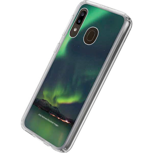 StockTrek Aurora Borealis Over Tjeldsundet in Norway Galaxy A20 Clear Case