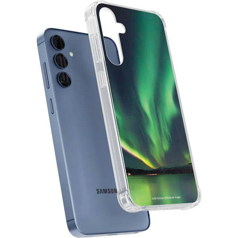 StockTrek Aurora Borealis Over Tjeldsundet in Norway Galaxy A35 5G Clear Case