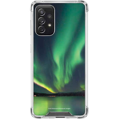 StockTrek Aurora Borealis Over Tjeldsundet in Norway Galaxy A72 5G Clear Case