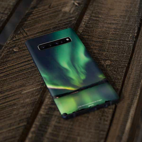 StockTrek Aurora Borealis Over Tjeldsundet in Norway Galaxy S10 Skin