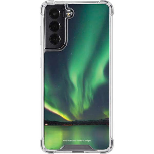 StockTrek Aurora Borealis Over Tjeldsundet in Norway Galaxy S22 Clear Case
