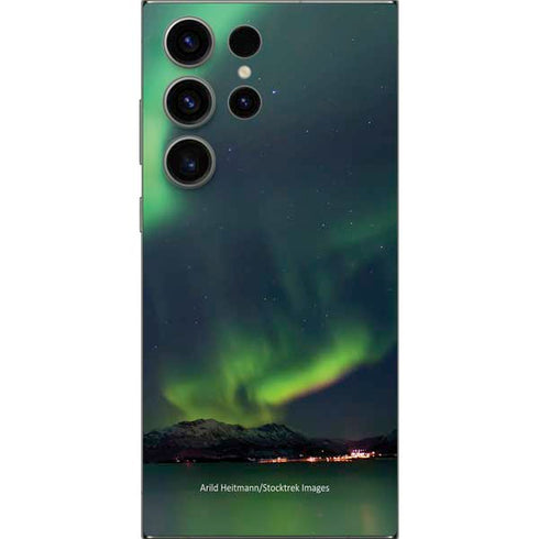 StockTrek Aurora Borealis Over Tjeldsundet in Norway Galaxy S25 Ultra Skin
