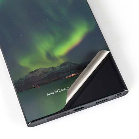 StockTrek Aurora Borealis Over Tjeldsundet in Norway Galaxy S25 Ultra Skin